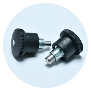 Low <strong>Cost</strong> GN822 <strong>C</strong> Carbon Steel Thread Rest Position M12 M16 Mini Indexing Plunger Safety Konb Safety Spring Loaded Pull Pin - Product Image 3