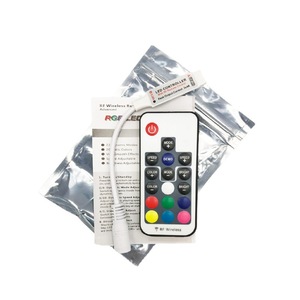 RF беспроводной RGB светодиодные полосы управления DC12V 24V 17 ключ пульт дистанционного управления Мини светодиодный контроллер - Product Image 6