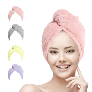 RTS 1PC MOQ Microfiber Hair Drying Turban Salon <strong>Towel</strong> Bathroom Hair Wrap Dryer <strong>Towel</strong> for Women - Product Image 1