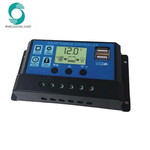 WSSCC-2 10A 20A 30A 40A 50A 60A 12V 24V Dual USB Автомобильное зарядное устройство Блок управления установкой солнечных батарей с ЖК-дисплеем для свинцово-кислотных батарей ШИМ контроллер солнечного зарядного устройства - Product Image 2