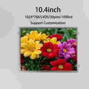 代替10.4 \ "CLAA104XA02CW TFT LCDモジュール、400 Nits LEDバックライト1024*768解像度IPSタイプとLVDSインターフェイス - Product Image 3