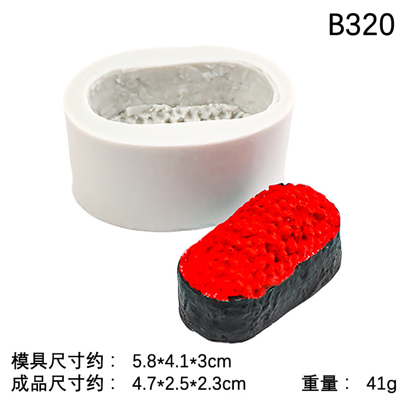 N ° 3 Huevas de pez pequeño Sushi B320 gris