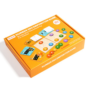 Montessori nhận thức trò chơi thiết lập trẻ em của giáo dục gỗ đồ chơi cho Toán Học Tập Số phân hủy tính năng mới - Product Image 6