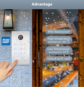 Memoria dell'immagine e targhetta videocitofono multi appartamento sistema di controllo accessi per videocitofono da 10 pollici per appartamento - Product Image 6