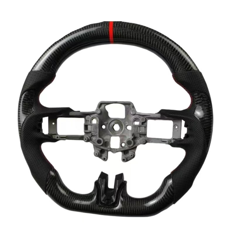 carbon fiber grip+perforated leather+red stripe of top