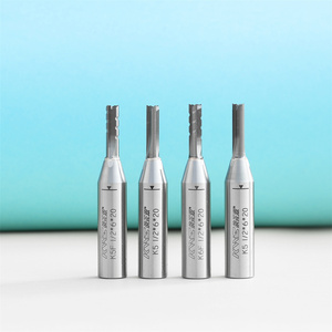 CNC yerleştirme kesici 3 flüt katı karbür keskin uçlu düz dalma yüksek üretim 6mm D x 20mm x 1/2 SHK yönlendirici Bit - Product Image 6