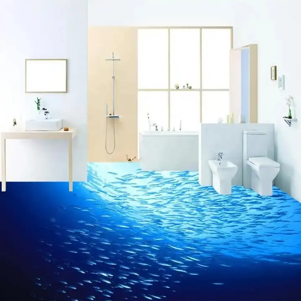 3d напольное покрытие для цифровой 3d картины inkject, плитка для ванной комнаты, керамическая 3d напольная плитка