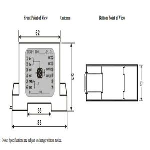 DIN1X1精密電流トランスミッタ分離型アナログ信号アンプ電流アイソレータPLCプログラミング用 - Product Image 6