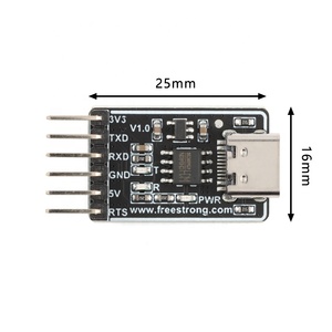 USB-TTLUARTシリアルポートモジュールType-CインターフェースCH340CH340NCチップ統合5V〜3.3V FS-UTTL-340NC - Product Image 5