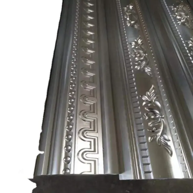 High Quality Gypsum Cornice Aluminium Molding for Interior Decorative Casting Plaster Line Moulds