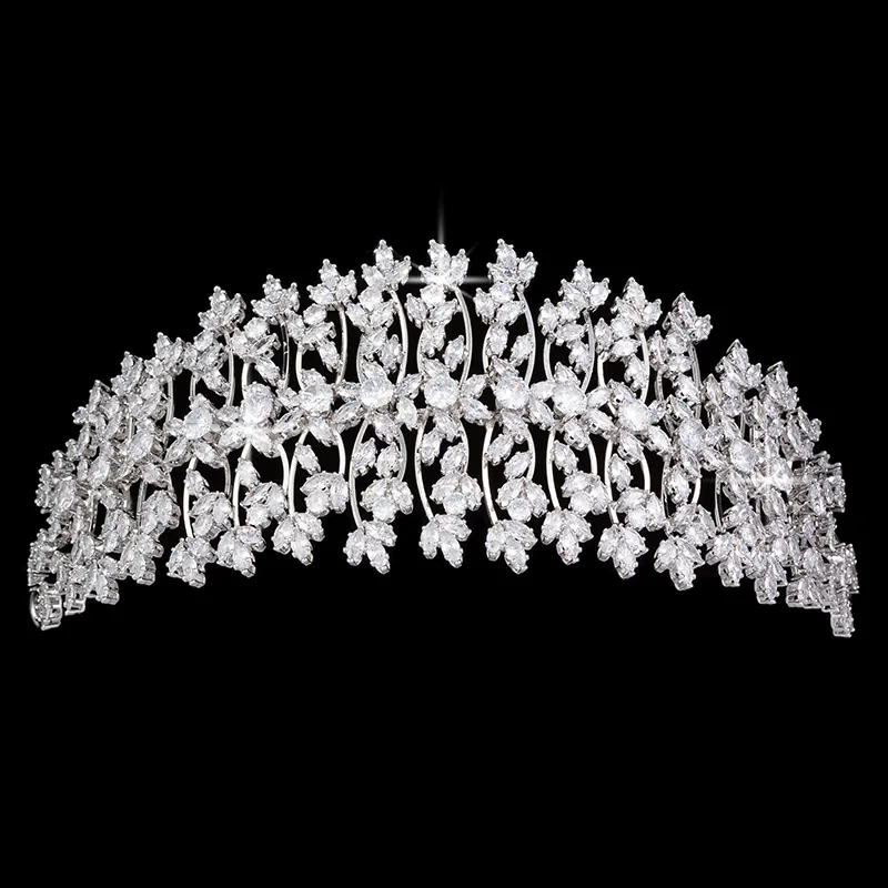 Da sposa Diademi E Corone Nuovo Romanzo di Moda di Disegno Da Sposa Pettine Dei Capelli Accessori Eleganti Per Le Donne BC5314 Corona Princesa