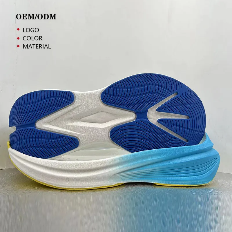 Suelas de zapatos informales planas de goma con logotipo personalizado, suela exterior de zapatillas OEM, suela exterior de goma reciclada para la fabricación de zapatos