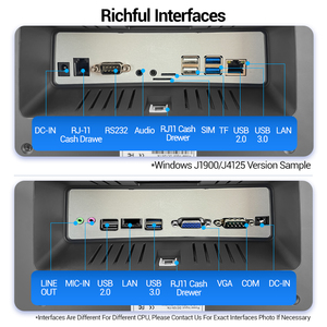 F2 14'' Cash Register Mahine Windows 10 <strong>Android</strong> 11 Dual Screen Point of Sale All <strong>in</strong> One Pos System <strong>with</strong> <strong>Built</strong> <strong>in</strong> <strong>Printer</strong> Scanner - Product Image 4