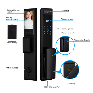Tuya entièrement automatique 3D reconnaissance d'empreintes digitales du visage serrure intelligente étanche extérieur WiFi interphone vidéo sécurité pour porte d'entrée - Product Image 4