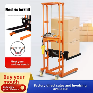Small Household Micro Electric <strong>Loading</strong> <strong>Unloading</strong> Manual Hydraulic Forklift Lift <strong>Platform</strong> Truck with Stacker Trolley - Product Image 3