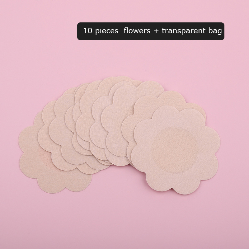 Peau-10 pièces fleur + sac transparent