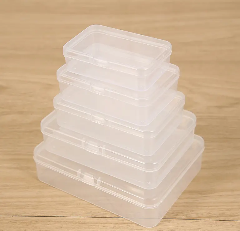PP pequena caixa plástica grande para casa armazenamento clear sealable mini recipiente caixa de exibição preço barato