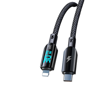 Apple veri hattı için Huawei PD için 100W örgülü hızlı şarj tip-c şeffaf dijital ekran naylon ceket - Product Image 6