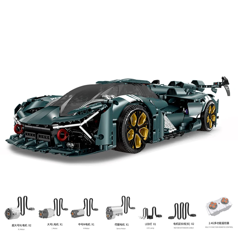 Guly 10611 MOC City Sports Car Building Block Set - 3466pcs