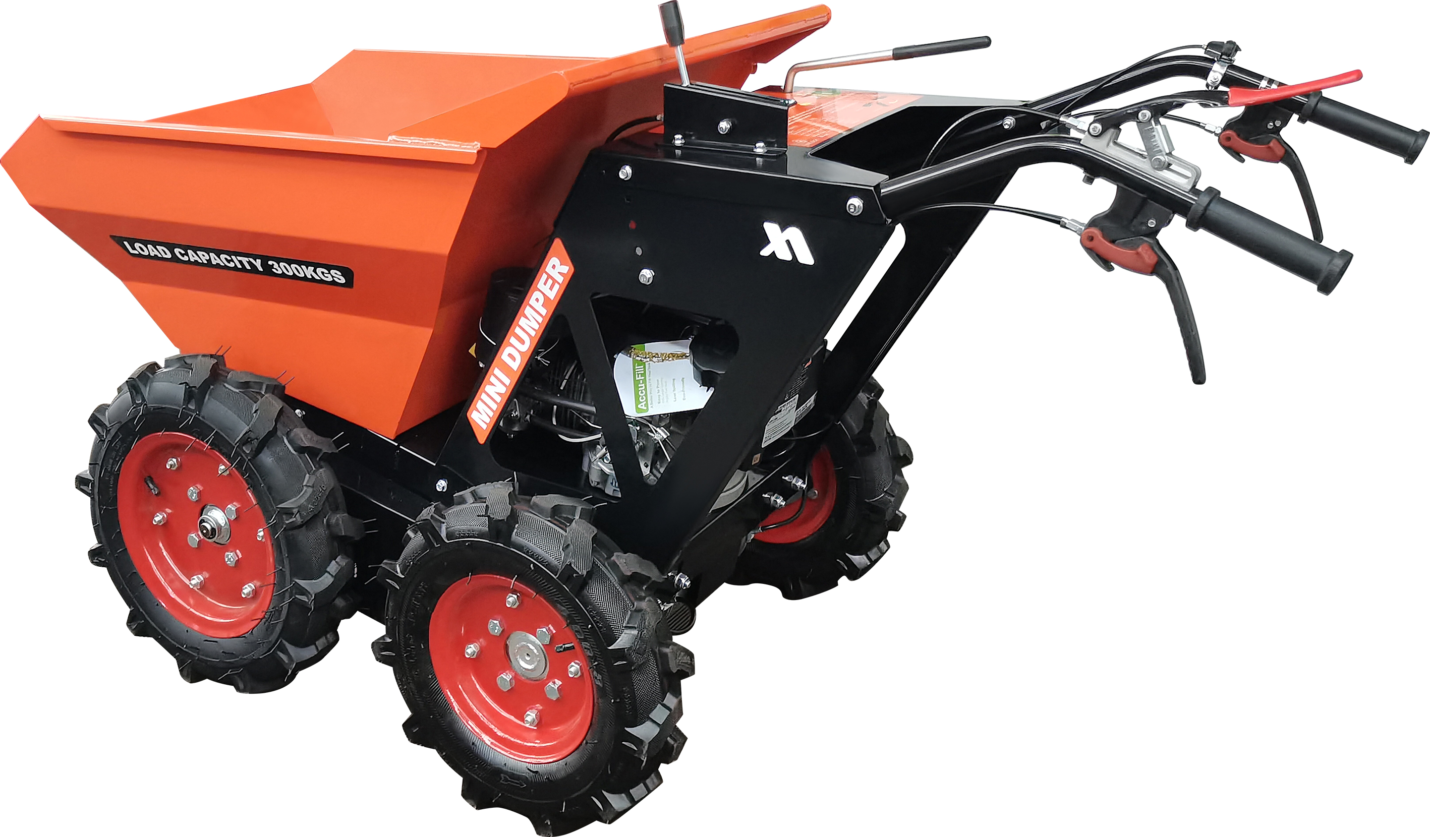 Wheelbarrow 660 lb. Load Petrol Power Barrow Mini Dumper Lorry Transport
