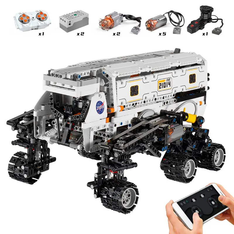 Tiktok mold King 21014 APP RC motorizzato Star Plan Explorer Truck Assembly Car Toys MOC Building Blocks ferngesteuertes auto car