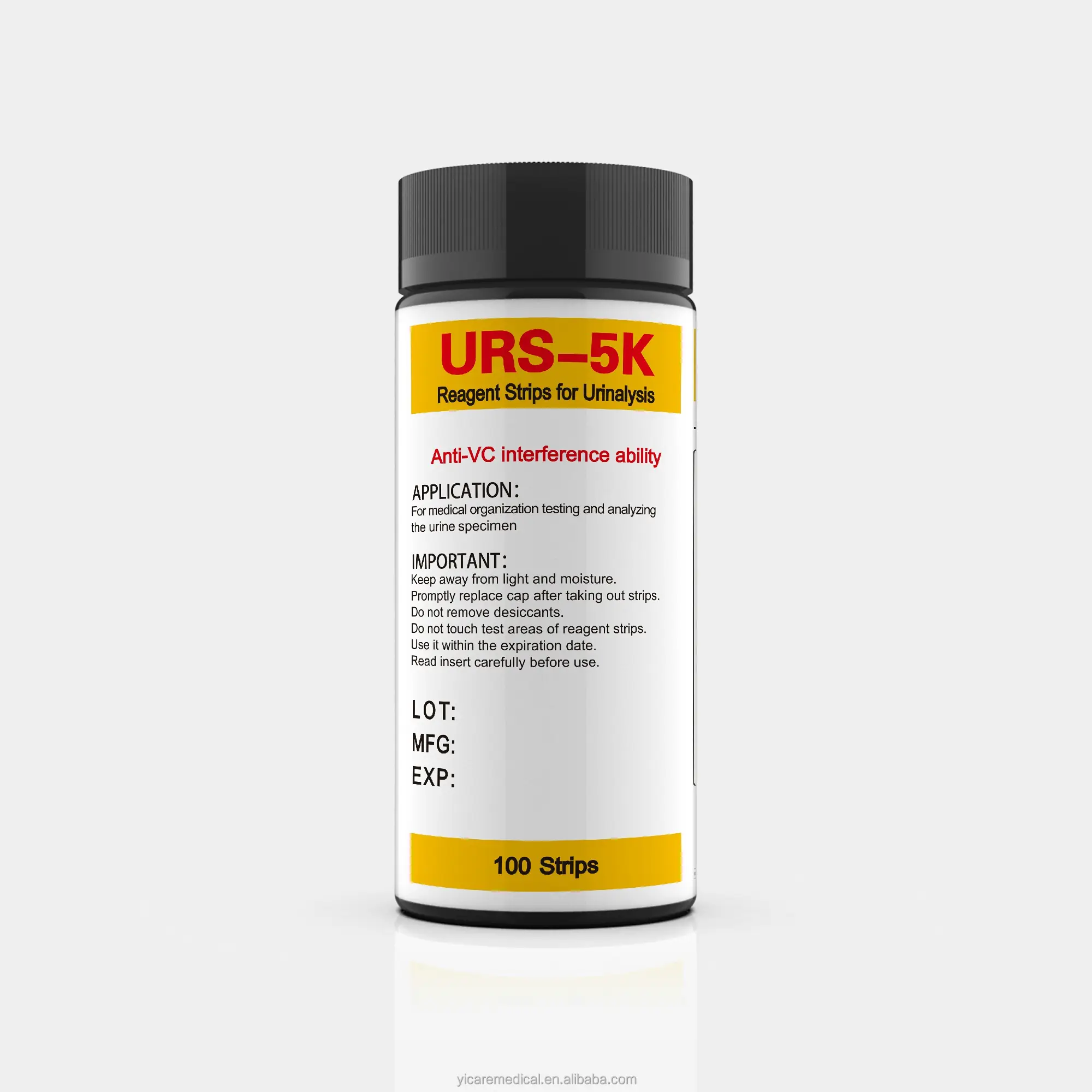 Strisce reattive per l'urina del Test delle Urine degli animali veterinari di qualità superiore URS-5K