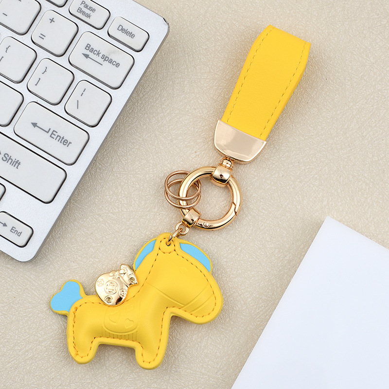 Yellow pony bracelet buckle