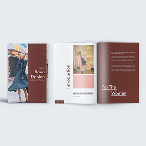 定制公司介绍设计全彩印刷无线装订马鞍线小册子 - Product Image 3