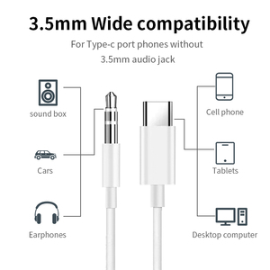 Cable convertidor de Audio de tipo C a 3,5mm, convertidor de frecuencia de audio a AUX, para Google, huawei, xiaomi - Product Image 4