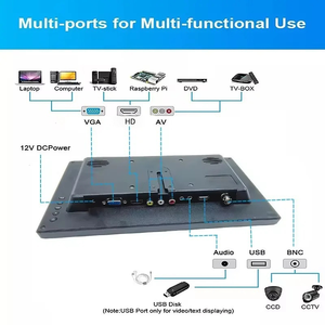 15.6 18.5 21.5 Inch Industrial <strong>Computer</strong> <strong>Monitor</strong> with 10 Point Capacitive Touch Screen VGA AV <strong>Input</strong> USB Interface New Product