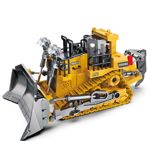 Kendaraan pelacak <span class=keywords><strong>RC</strong></span> bulldoser 11 saluran 9 saluran kelas tinggi dengan Remote Control suara cahaya untuk anak laki-laki - Product Image 2