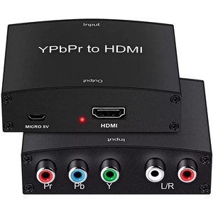 YPbPrからHDMIへのコンバーターR/L5RCA RGBからHDMIへのビデオオーディオコンバーターアダプターコンポーネントからHDMIへ - Product Image 2