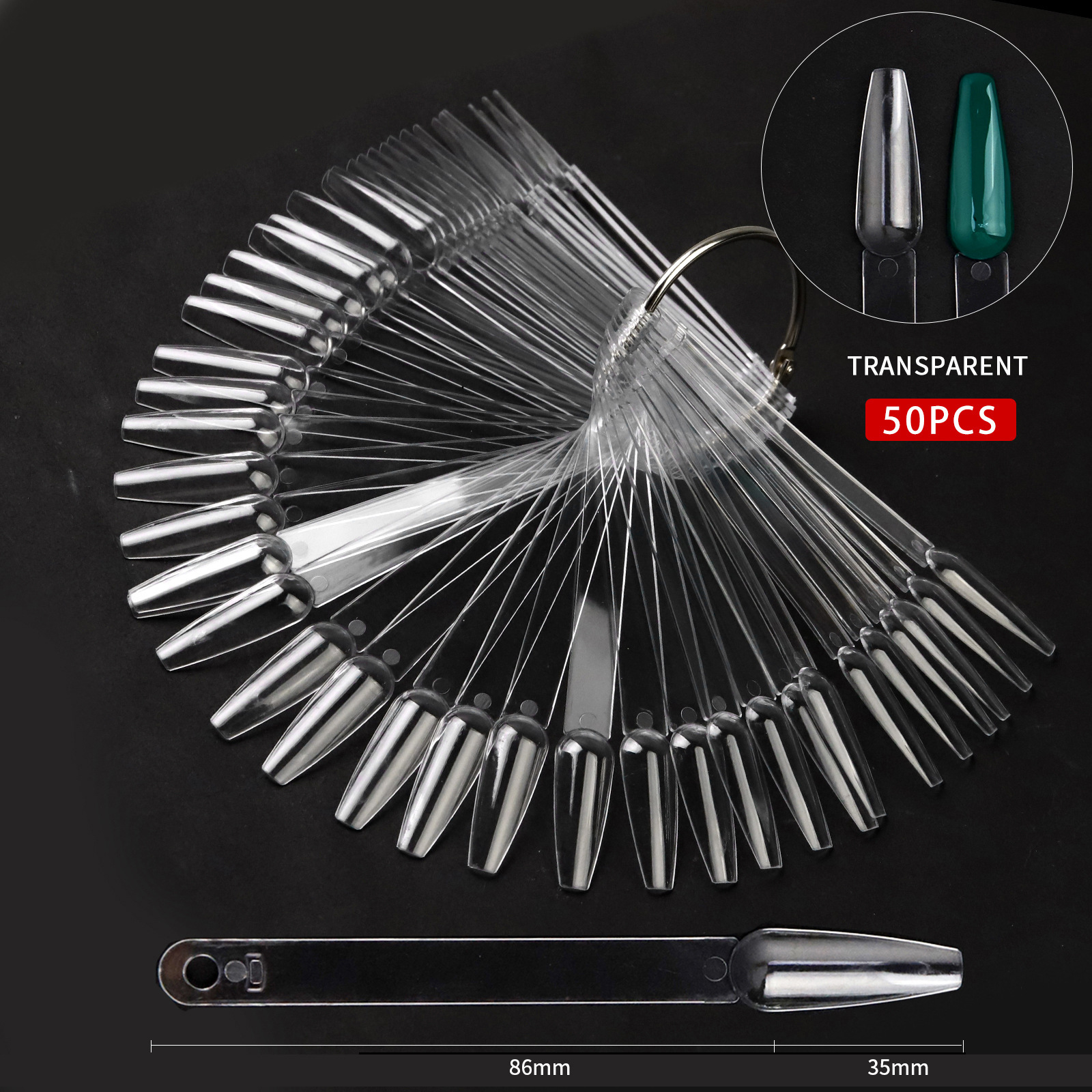 10#Interruptor de ballet color transparente.