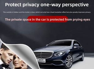 Tự dính sâu màu đen cửa sổ phim cho xe ô tô sun-bảo vệ sự riêng tư che chắn cuộn tự chữa bệnh cho kính chắn gió Bên Cửa Sổ - Product Image 5