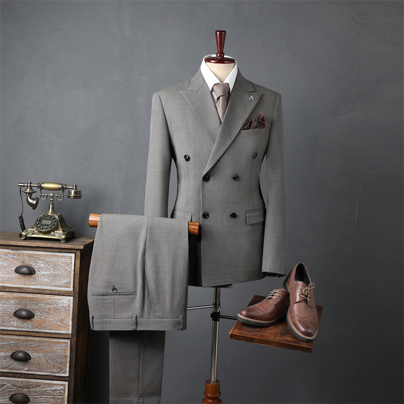 Light coffee color (suit + trousers)