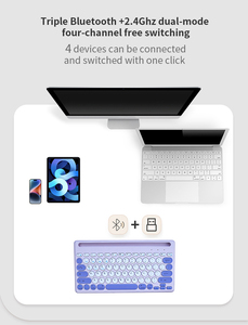OEM ODM Delgado Portátil Inalámbrico Mini Teclado Bluetooth Recargable Para Android Windows Tablet Teléfono Celular IPhone IPad - Product Image 5