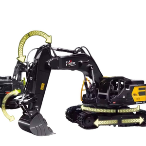 2.4G Oversized Alloy Remote Control Excavator <strong>Black</strong> Technology Kids Engineering Vehicle <strong>Toys</strong> <strong>RC</strong> Cars for Expert - Product Image 3