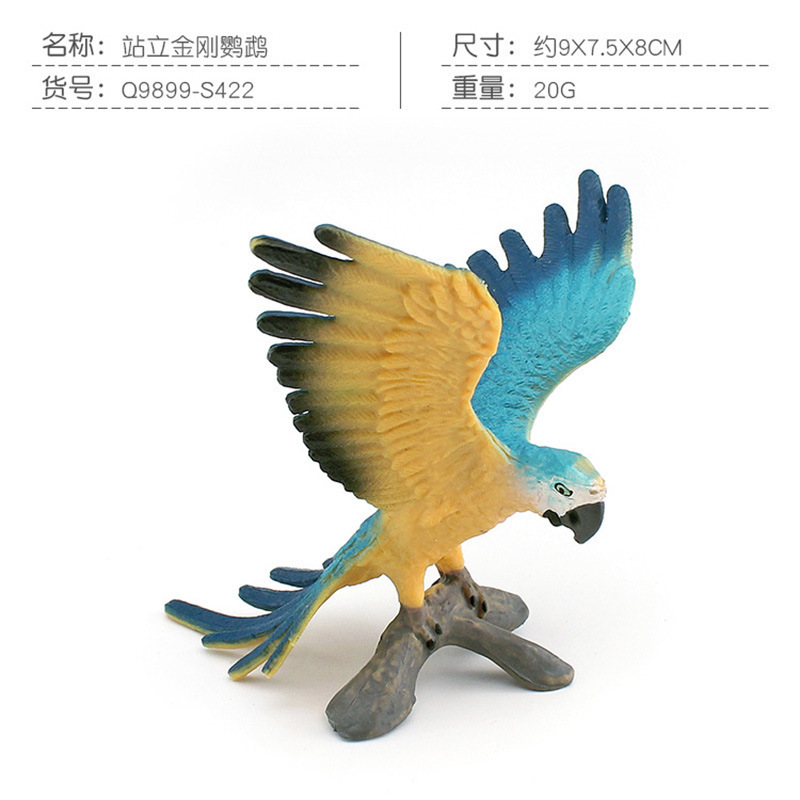 colorido Q9899-S422 Guacamaya de pie 20g