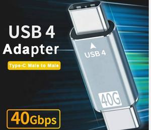 USB-C USB 3.1 40Gbpsアダプターオスおよびオス-オスUSB4アダプターforMacbook Pro Air for Dell ThunderboltラップトップおよびタイプCデータ - Product Image 2