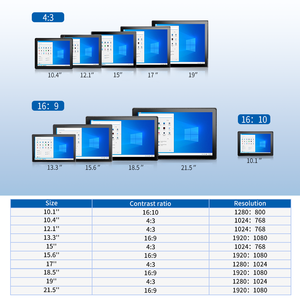 15 pollici LCD industriale Monitor 21.5 "Ip65 pannello a parete montaggio 17" incorporato Touch Screen Display pannello industriale Pc - Product Image 6