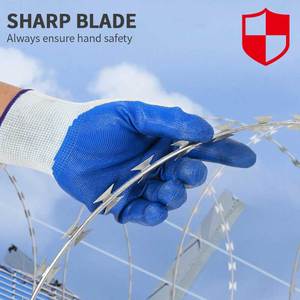 BTO-22 concertina mạ kẽm dao cạo dây thép gai bền dao cạo dây thép gai chéo cuộn cho Nhà Tù đường sắt xây dựng trang trại - Product Image 3