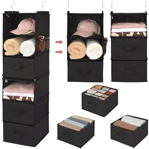 6 Tier-3 Drawers-black
