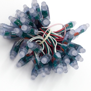 A todo color redondo ucs1903 ws2811 <span class=keywords><strong>LED</strong></span> cadena de luces 12mm WS2811 difuso 3 píxeles de alambre luz <span class=keywords><strong>led</strong></span> para decoración de Navidad