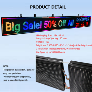 Programmier bares P10-LED-Scrolling-Textzeichen für öffentliche Geschäfts räume im Freien LED-Text anzeige Scrolling-Werbe ausrüstung - Product Image 4