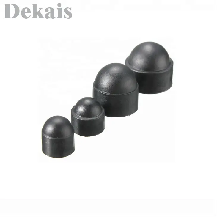 Black Dome Bolt Nut Protection Caps Cover plastic Dome Nut