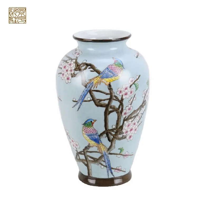 Jarrones de cerámica antiguos para decoración del hogar, jarrones de porcelana china para pintar, diseño de flores, venta al por mayor
