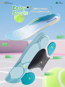 靴のインソール足の動きのための安定したフィット感と快適なインソールソフトシューズパッド - Product Image 3