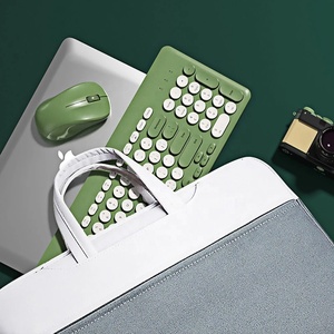 Juego de teclado y ratón inalámbricos de gran oferta, tecla redonda silenciosa, ratón de teclado de 96 teclas para Mac IOS - Product Image 2