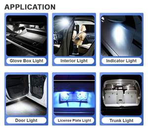 Auto <strong>Lighting</strong> System Xenon White Silica Gel Error Free W5W T10 LED Canbus Bulbs