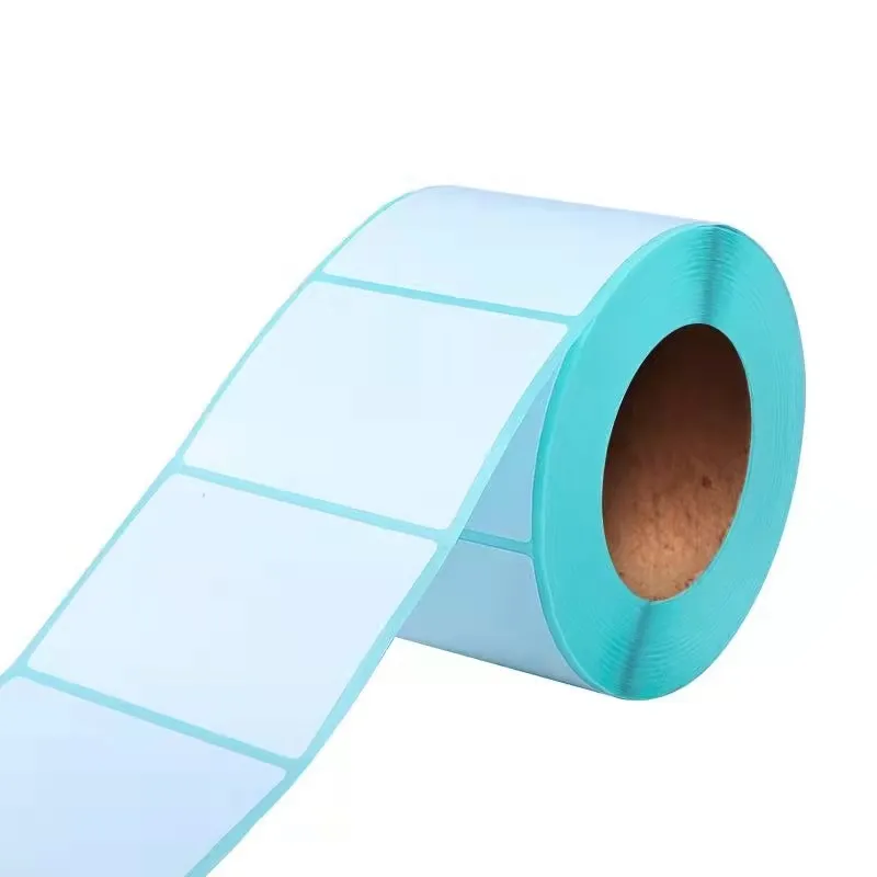 Custom Blank shipping label 100x150mm direct thermal labels roll compatible transport stickers for barcode printer